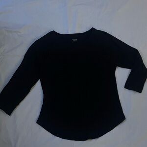 Black 3/4 Sleeve Top
